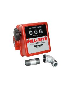 Fill-Rite 807CLMK 0.75 inch fuel transfer flow meter for diesel & gasoline. Measures in liters. Hardware included.