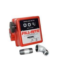 Fill-Rite 807CMK 0.75 inch fuel transfer flow meter for diesel & gasoline. Measures in U.S. gallons. Hardware included.