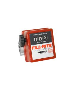 Fill-Rite 807CN1 1 inch nickel-plated fuel transfer flow meter for diesel gasoline and more. Measures in U.S. gallons