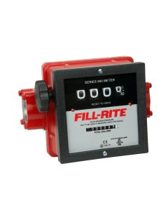 Fill-Rite 901C1.5 1.5 inch mechanical fuel transfer flow meter for diesel gasoline & more. Measures in U.S. gallons.