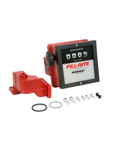 Fill-Rite 901CMK300V 1 inch fuel transfer flow meter & flange kit to attach to FR300V Series pumps. Measures in gallons