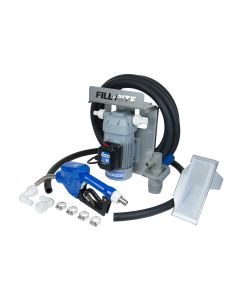 Fill-Rite DF120CAN520-RP 120V AC 8 GPM DEF transfer pump with tote bracket and auto nozzle.