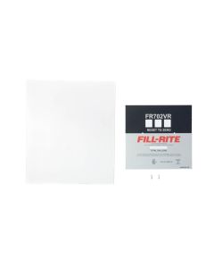 Fill-Rite KIT702VRFP replacement faceplate for Fill-Rite FR702VR Series cabinet dispensers. Flat lay view.