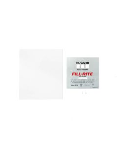 Fill-Rite KIT702VRUFP replacement faceplate for Fill-Rite FR702VRU Series cabinet dispensers. Flat lay view.