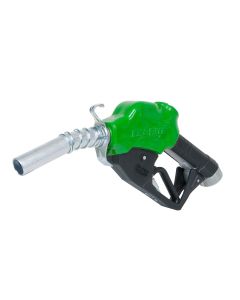 Fill-Rite N100DAU13G automatic dispensing nozzle with 1 inch inlet & a diesel-sized truck stop outlet spout. Green cover