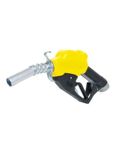 Fill-Rite N100DAU13Y automatic dispensing nozzle with 1 inch inlet & diesel-sized truck stop outlet spout. Yellow cover