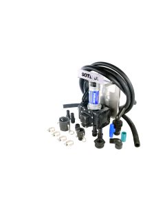 Sotera SS470B 115V AC 13 GPM chemical transfer pump for agricultural chemicals water and more. Side view