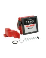 Fill-Rite 901CMK300V 1 inch fuel transfer flow meter & flange kit to attach to FR300V Series pumps. Measures in gallons