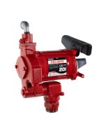 Fill-Rite FR700VN 115V AC 20 GPM fuel transfer pump for diesel gasoline and more. Left side view.